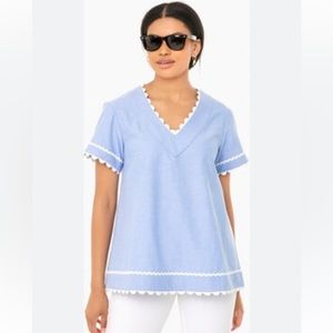 Tuckernuck Cornflower Blue McGraw Top Size L